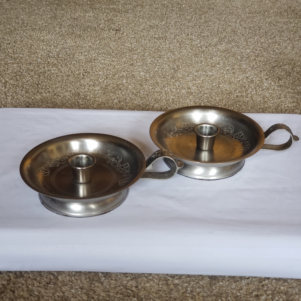 SOLD Laura Ashley Candlesticks Pair
